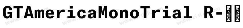 GTAmericaMonoTrial R字体转换
